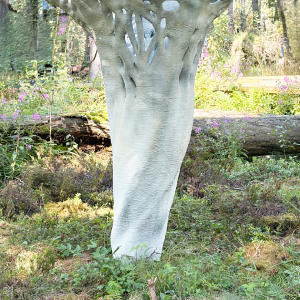 3D-Printed textured on the trunk.